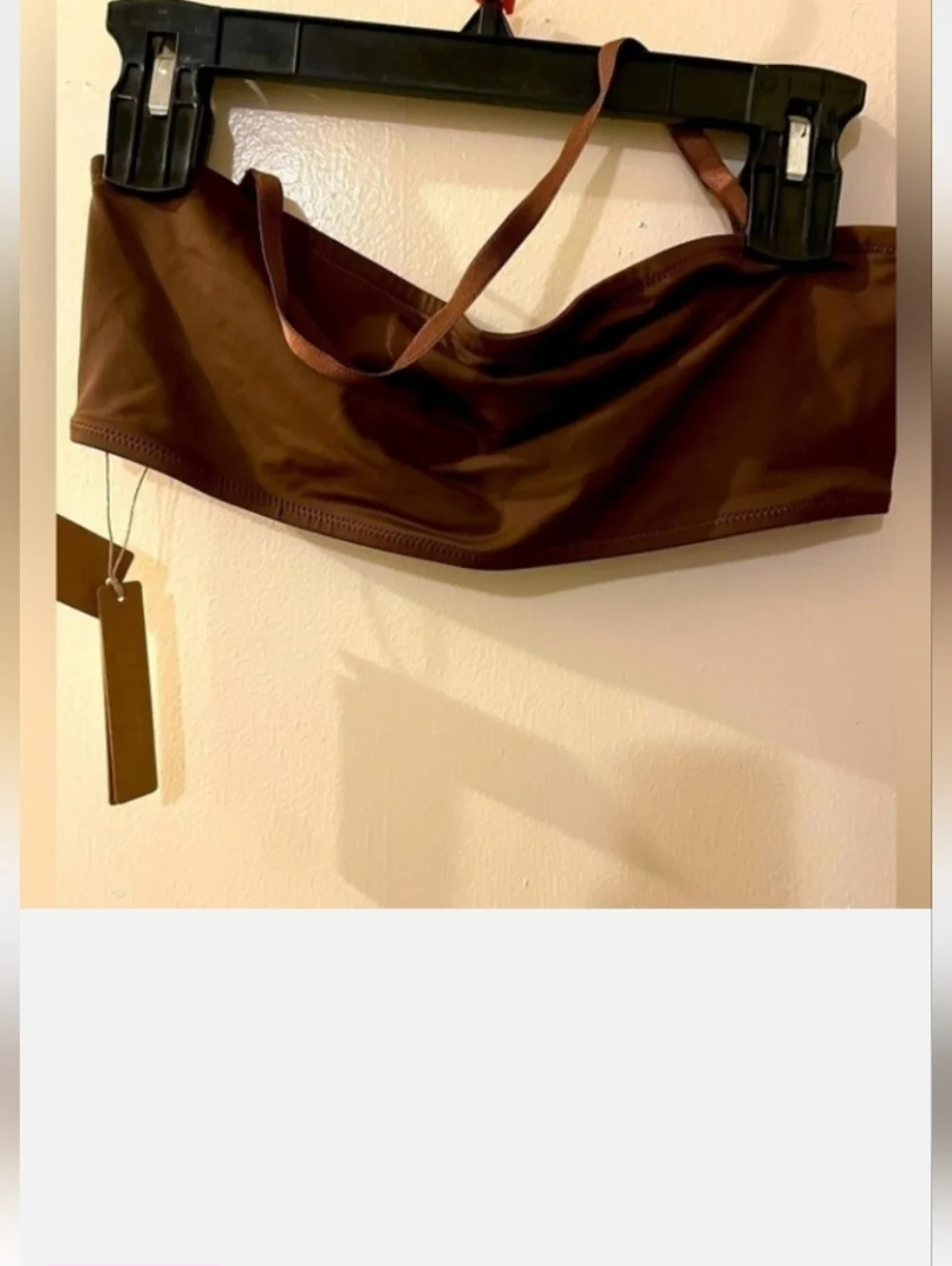 Skims swim halter top W Removable Straps.